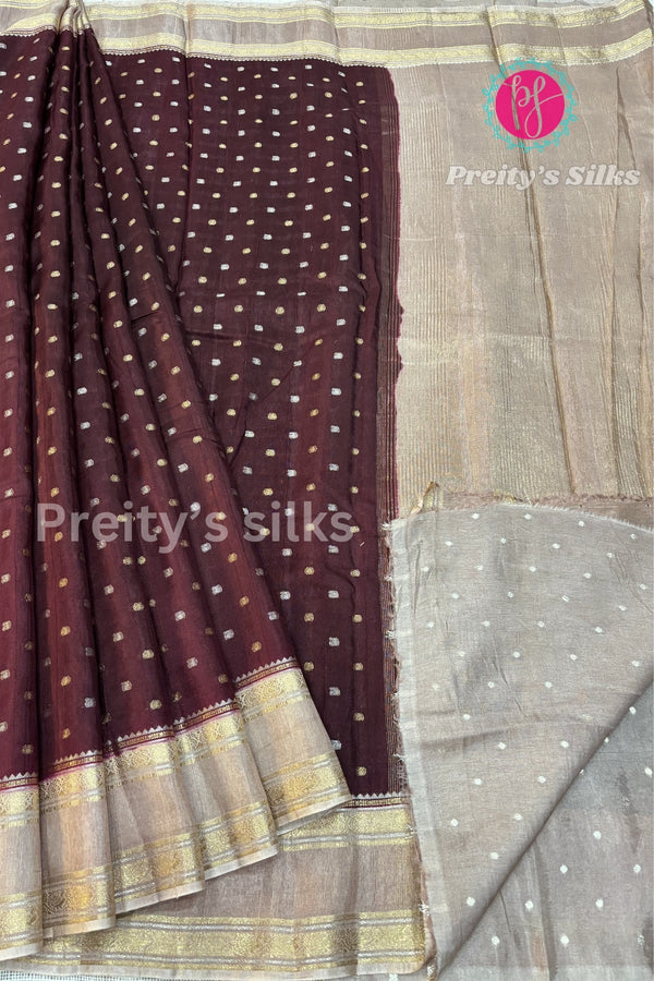 Tussar Dhupion Silk Saree-PF85264