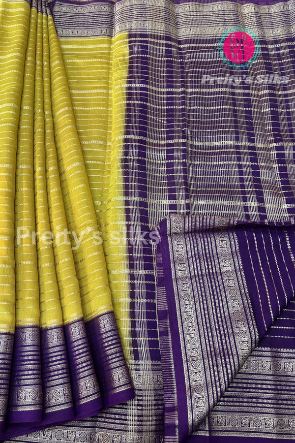 Butter Cotton Silk Saree-PF85447
