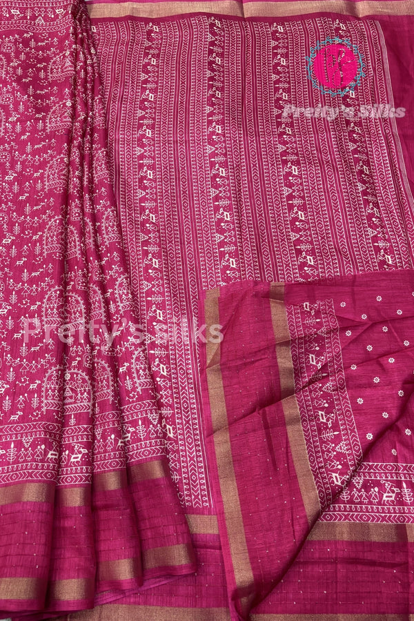 Semi Dola Silk Saree-PA0601