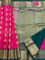 Pure Kanjeevaram Silk Saree -Pink With Bottle Green - PT33692