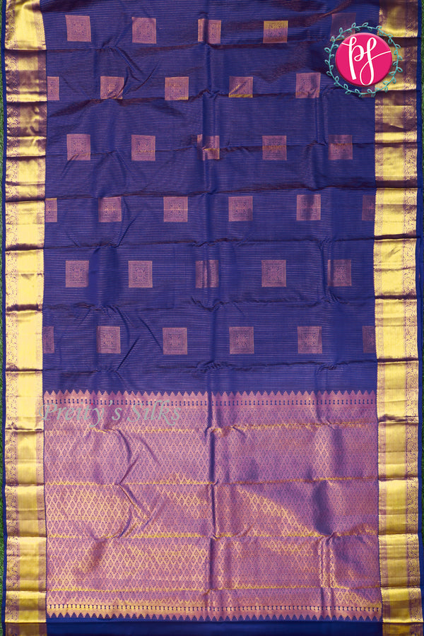 Semi Kanchipuram Silk Saree-PF77123
