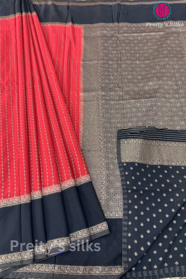 Semi Banarasi Georgette Silk Saree-PF71675