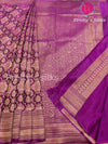 Pure Designer Mysore Crepe Silk Saree - Winish Purple- PF26376