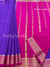 Pure Mysore Crepe Silk Saree - Purple with Pink - PF43469