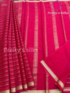 Pure Mysore Crepe Silk Saree -Red - PF34793