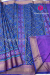 Semi Ikkat Pochampally Silk Saree-PF86504