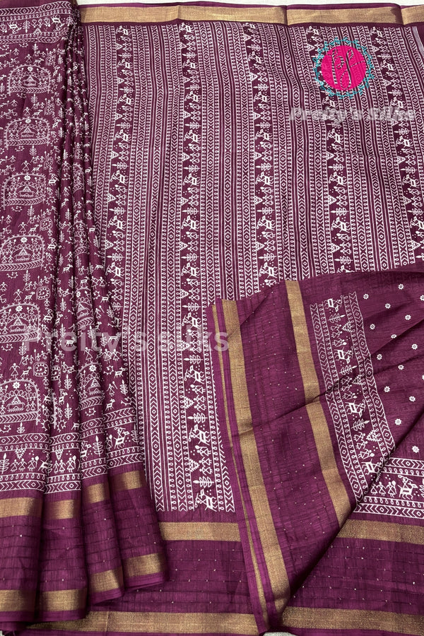 Semi Dola Silk Saree-PA0601
