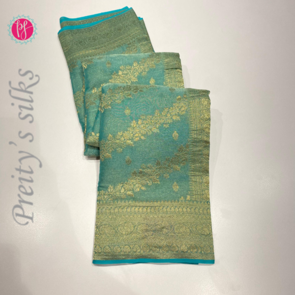 Pure Banarasi tissue silk