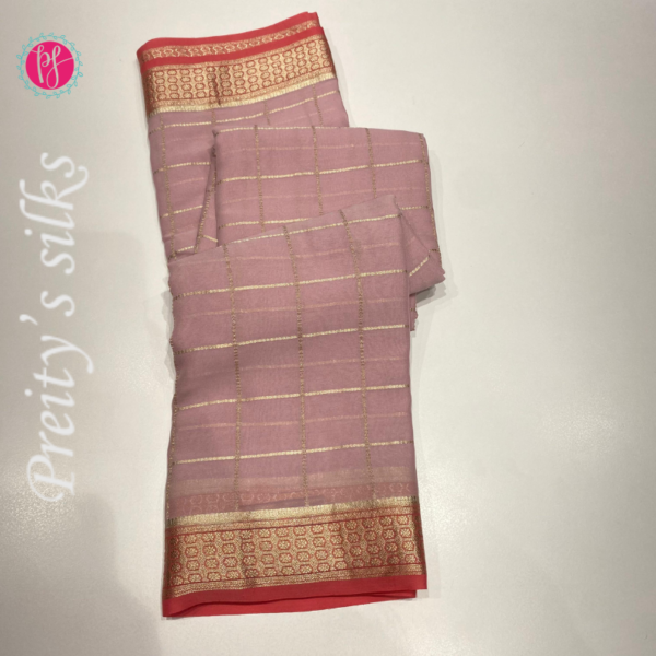 Pure Banarasi chiffon silk