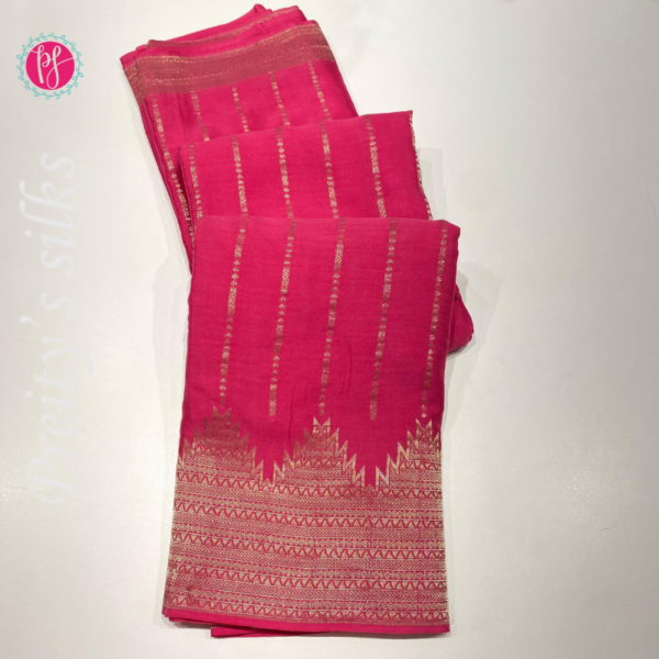 Pure Banarasi crepe silk