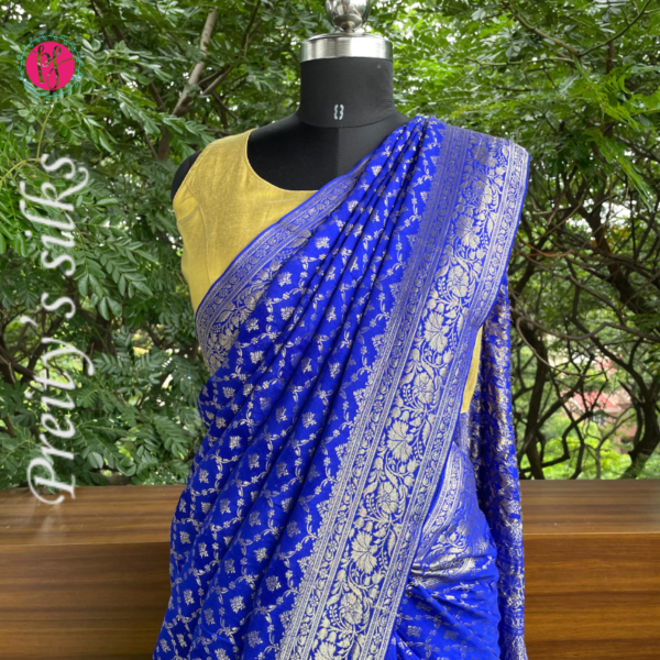 Pure Banarasi crepe silk