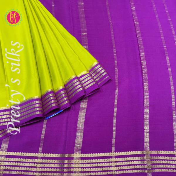 Pure Mysore crepe silk saree