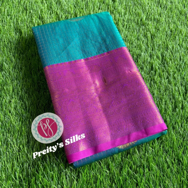 Semi Kanchipuram Silk Saree-PY34058