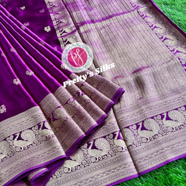 Banarasi Satin Crepe-Purple-PY33995