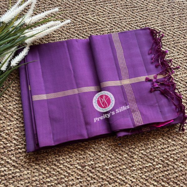 Powerloom soft silk – Deep purple-PY69151