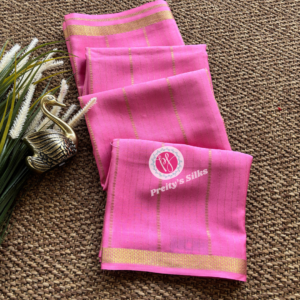 Pure Mysore crepe silk -Light pink- PY66791
