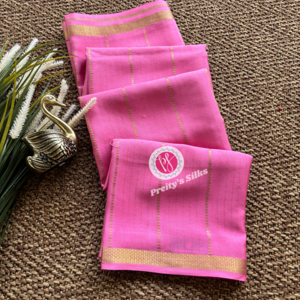 Pure Mysore crepe silk -Light pink- PY66791