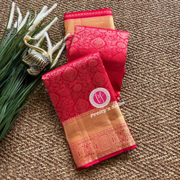 Pure Kanjeevaram silk-Red-PY69405