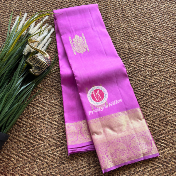 Pure Kanjeevaram silk-lavender -PY70108