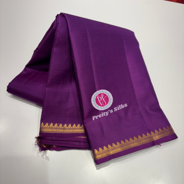 Pure Kanchipuram Silk  -Purple-PY66916