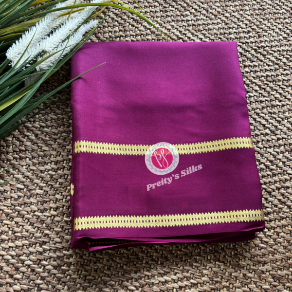 Pure Mysore crepe silk -Wine -PY61658