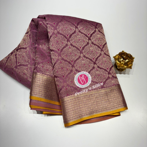 Pure Banarasi crepe -Lavender -PY78736