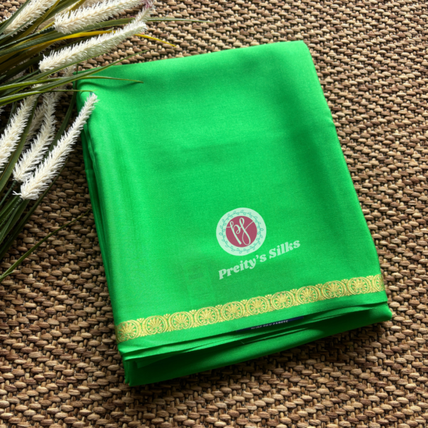 Pure Mysore crepe silk-Light green -PY72397