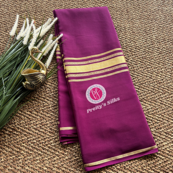 Pure Mysore crepe silk -Wine- PY72482