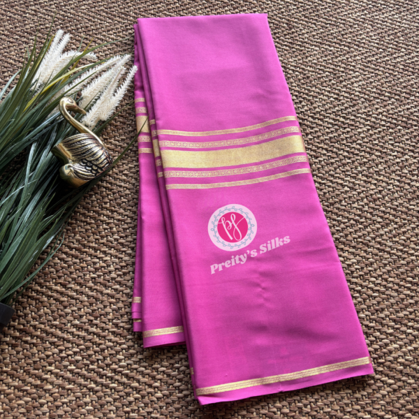 Pure Mysore crepe silk -Onion pink- PY72471