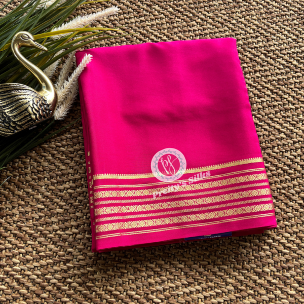 Pure Mysore crepe silk -Pink- PY71003