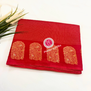 Munga Silks -Orangish Red - PY04600