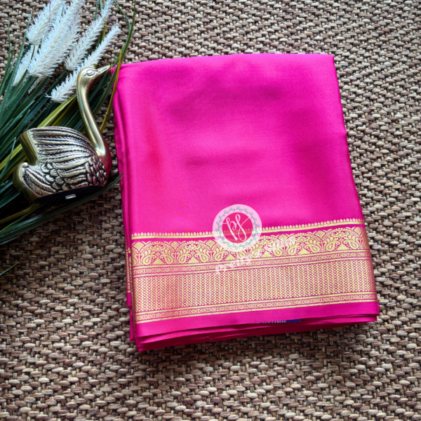 Pure Mysore crepe silk -Pink-PY70952