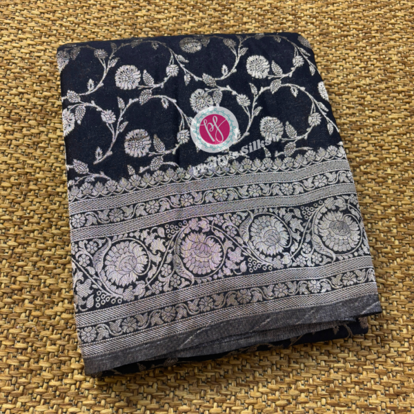 Banarasi chiffon -Black-PY00791