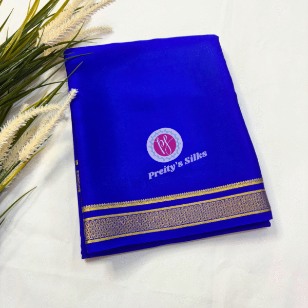 Mysore crepe silk -Royal Blue – PY05440
