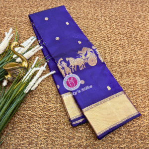 Pure Kanchipuram silk-Dark Blue -PY05923