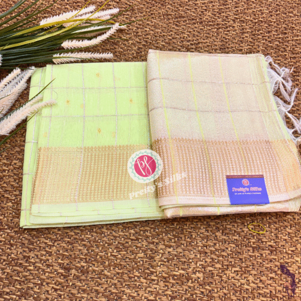 Jute Lenin silk -Pista green-PY06083