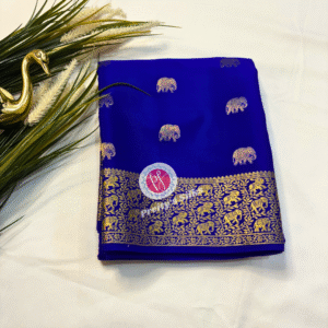 Mysore crepe silk -Royal blue -PY06926