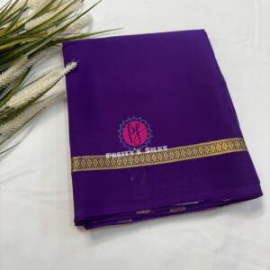 Pure Mysore crepe silk-Purple - PY05603