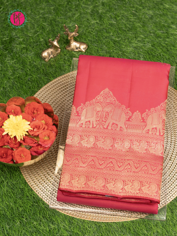 Pure Kanchipurm silk saree -Pink-PF14743