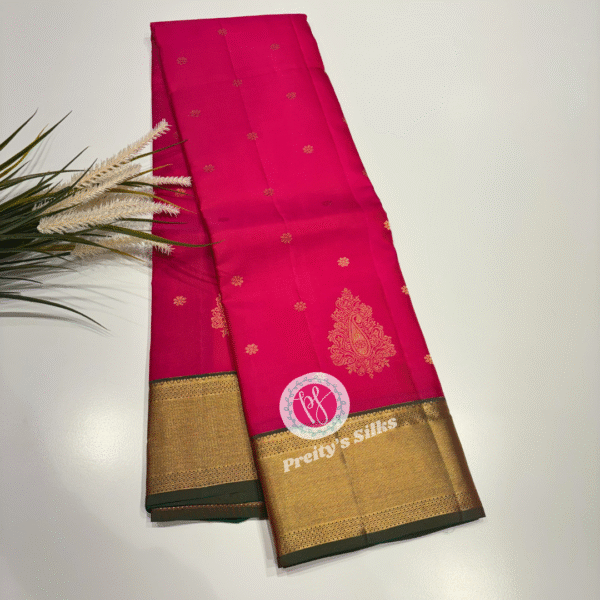 Pure kanchipurm silk saree-Pink-PF05911