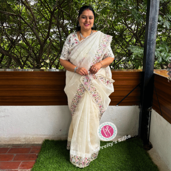 Organza saree
